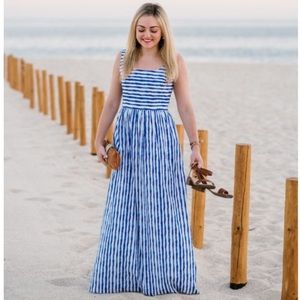 Vineyard Vines Painted Stripe maxi dress